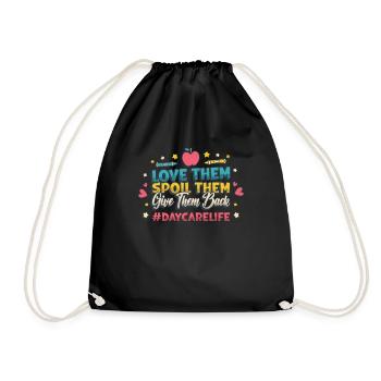 Je t’aime gâte tu lui rends Kita-leben - Sac de sport léger - noir - Devant