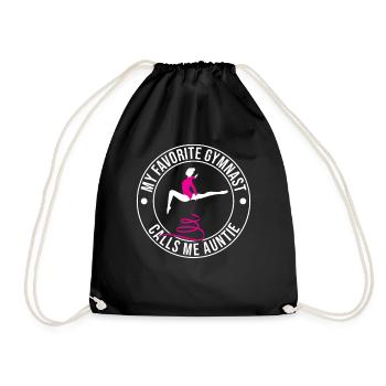 Ma gymnaste préférée m’appelle Tante Gymnastique - Sac de sport léger - noir - Devant