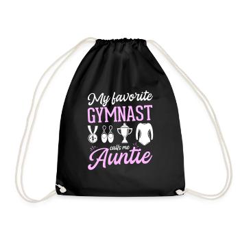 Ma gymnaste préférée m’appelle Tante Gymnastique - Sac de sport léger - noir - Devant