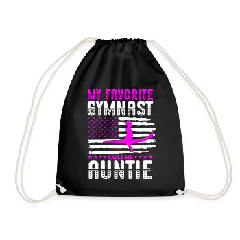 Ma gymnaste préférée m’appelle Tante Gymnastique - Sac de sport léger - noir - Devant