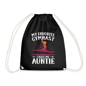 Ma gymnaste préférée m’appelle Tante Gymnastique - Sac de sport léger - noir - Devant