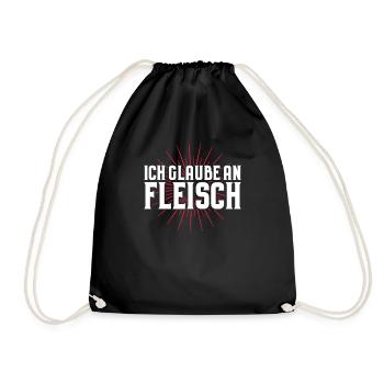 Carnivore Diät Carnivore Ernährung Carnivore Diet - Turnbeutel - Schwarz - Vorne