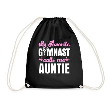 Ma gymnaste préférée m’appelle Tante Gymnastique - Sac de sport léger - noir - Devant
