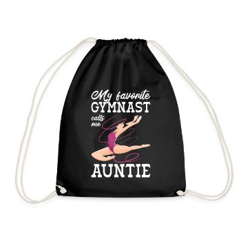 Ma gymnaste préférée m’appelle Tante Gymnastique - Sac de sport léger - noir - Devant