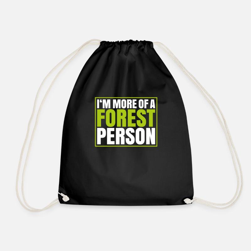 Forester Forestry Forester Forest workers Forest - Drawstring Bag - black