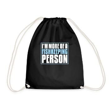 Aquaristics Aquarist Aquarium Fish Aquarist - Drawstring Bag - black - Front