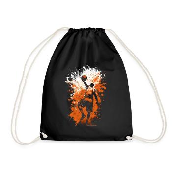 Basketball player - Drawstring Bag - black - Front