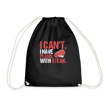 Carnivore Diät Carnivore Ernährung Carnivore Diet - Drawstring Bag - black - Front