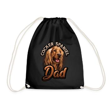 Cocker Spaniel Papa - Sac de sport léger - noir - Devant