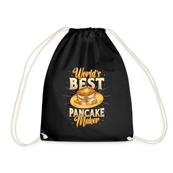 The best pancake maker in the world - Drawstring Bag - black - Front