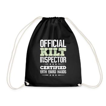 Kilt écossais disant jupe écossaise Écosse - Sac de sport léger - noir - Devant