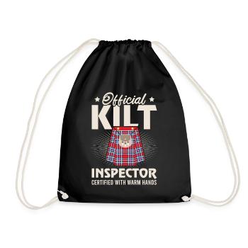 Kilt écossais disant jupe écossaise Écosse - Sac de sport léger - noir - Devant