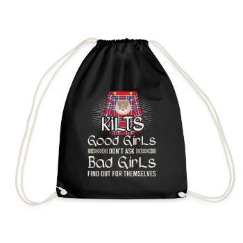 Kilt écossais disant jupe écossaise Écosse - Sac de sport léger - noir - Devant