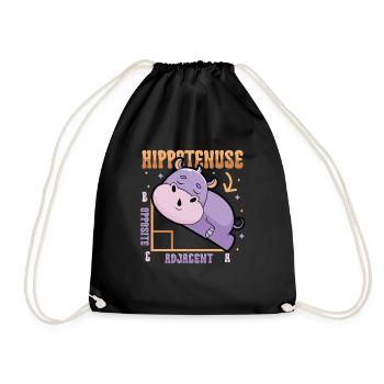 Hippotenuse, opposite, adjacent - Drawstring Bag - black - Front