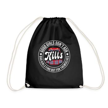 Kilt écossais disant jupe écossaise Écosse - Sac de sport léger - noir - Devant