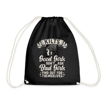 Kilt écossais disant jupe écossaise Écosse - Sac de sport léger - noir - Devant