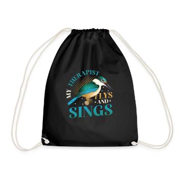 Birdwatcher, Bird lover, Pets - Drawstring Bag - black - Front
