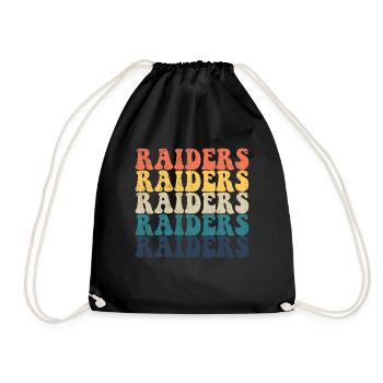 Raiders High School Raiders Sportteam Raiders - Turnbeutel - Schwarz - Vorne