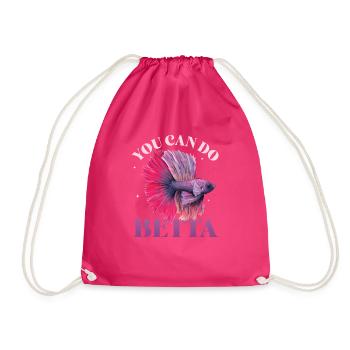 Haltung Von Betta-fischen - Turnbeutel - Fuchsia - Vorne