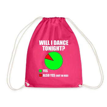 Tanzen Spruch Ballsaal Paartanz Tanz Tanzfläche - Turnbeutel - Fuchsia - Vorne