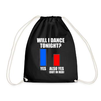 Dancing Slogan Ballroom Couple Dance Dance Floor - Drawstring Bag - black - Front