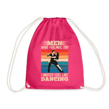 Tanzen Spruch Ballsaal Paartanz Tanz Tanzfläche - Turnbeutel - Fuchsia - Vorne