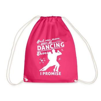 Tanzen Spruch Ballsaal Paartanz Tanz Tanzfläche - Turnbeutel - Fuchsia - Vorne