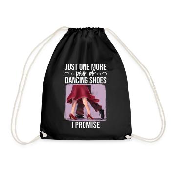Dancing Slogan Ballroom Couple Dance Dance Floor - Drawstring Bag - black - Front