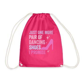 Tanzen Spruch Ballsaal Paartanz Tanz Tanzfläche - Turnbeutel - Fuchsia - Vorne