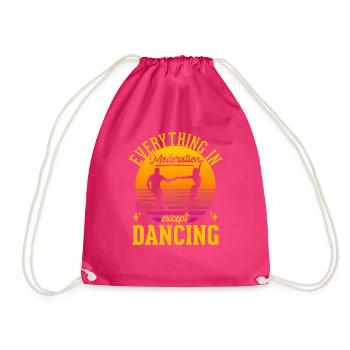 Tanzen Spruch Ballsaal Paartanz Tanz Tanzfläche - Turnbeutel - Fuchsia - Vorne