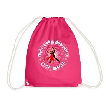 Tanzen Spruch Ballsaal Paartanz Tanz Tanzfläche - Turnbeutel - Fuchsia - Vorne