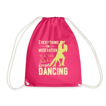 Tanzen Spruch Ballsaal Paartanz Tanz Tanzfläche - Turnbeutel - Fuchsia - Vorne