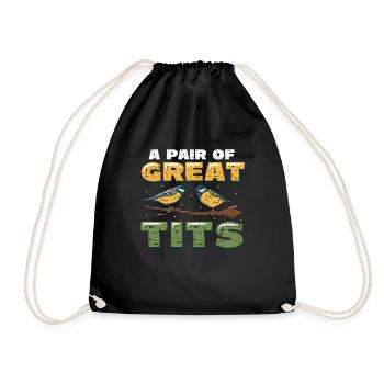 Une paire d’ornithologues géniaux - Sac de sport léger - noir - Devant