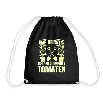 Gehe Zu Tomaten Tomatensorten Gartenfreunde - Turnbeutel - Schwarz - Vorne