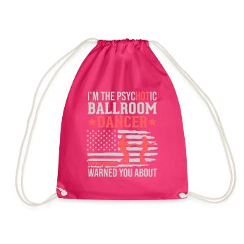 Tanzen Spruch Ballsaal Paartanz Tanz Tanzfläche - Turnbeutel - Fuchsia - Vorne