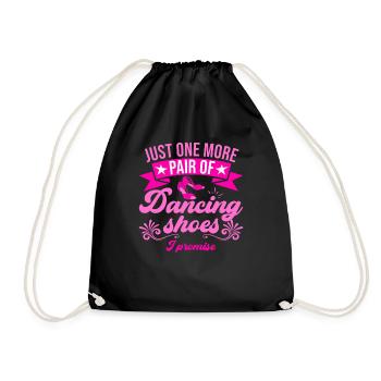 Dancing Slogan Ballroom Couple Dance Dance Floor - Drawstring Bag - black - Front