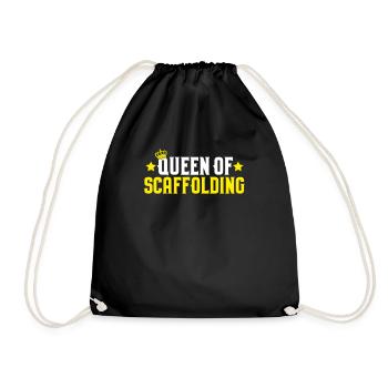 Scaffolding Scaffolding Scaffolder - Drawstring Bag - black - Front