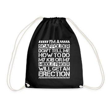Échafaudage Échafaudage Échafaudage - Sac de sport léger - noir - Devant