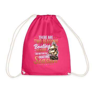 En attendant la saison de navigation, les bateliers - Sac de sport léger - fuchsia - Devant