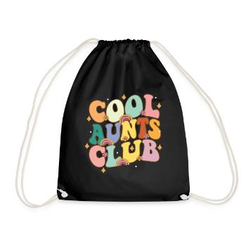 Cool Tanten Club - Turnbeutel - Schwarz - Vorne