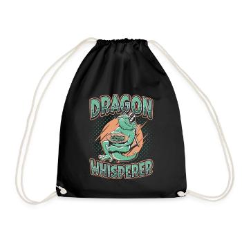 Murmure de dragon barbu, amoureux des reptiles - Sac de sport léger - noir - Devant