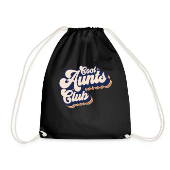 Cool Tanten Club Retro Cool Tanten Club - Turnbeutel - Schwarz - Vorne