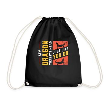 Mon dragon incline la tête, tout comme toi - Sac de sport léger - noir - Devant