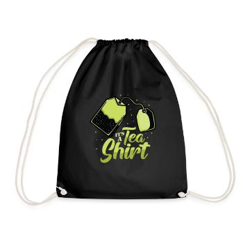 Tea lover - it's a tea shirt - Drawstring Bag - black - Front