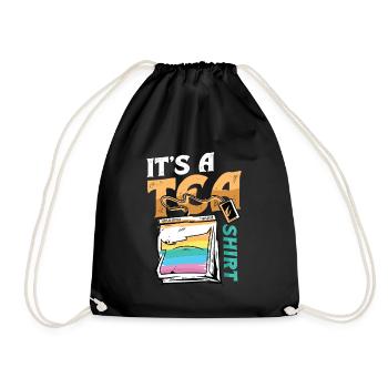 Amateur de thé - c’est une chemise de thé - Sac de sport léger - noir - Devant