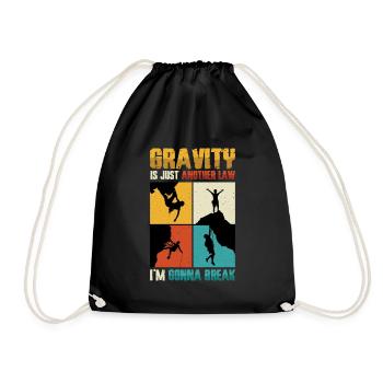 Bloc anti-gravité, escalade - Sac de sport léger - noir - Devant