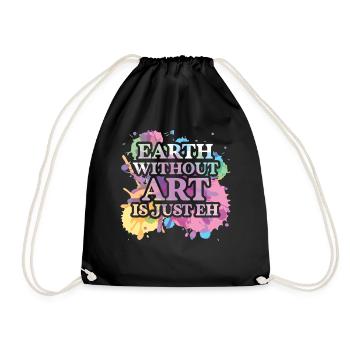 Professeur d’art Drôle de dicteur Cours d’art Cours d’art - Sac de sport léger - noir - Devant