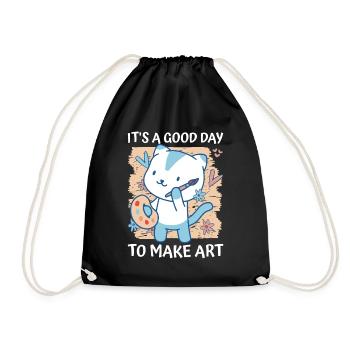 Professeur d’art Drôle de dicteur Cours d’art Cours d’art - Sac de sport léger - noir - Devant