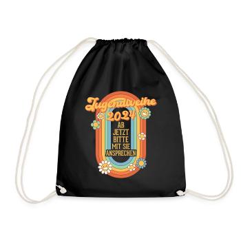 Youth Consecration 2024 From now on, please address them - Drawstring Bag - black - Front