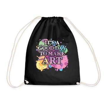 Professeur d’art Drôle de dicteur Cours d’art Cours d’art - Sac de sport léger - noir - Devant